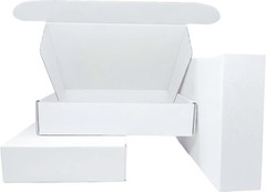 White Corrugated Mailer Boxes – Pack of 5, 9x6x2 Inches