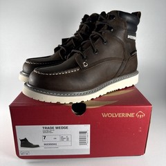 Size Men’s 7 – Wolverine Men Trade Wedge 6″ Moc-Toe Work Boots W230041 – NEW