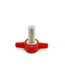 M8 x 1.25mm Thumb Screw T Bolts Red Tee Wing Plastic Clamping Knob 8mm 4-12 Pack