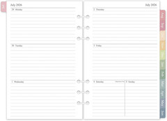 2026-2027 Weekly & Monthly Planner Refill for 6 Holes, A5 Medium Planner Inserts
