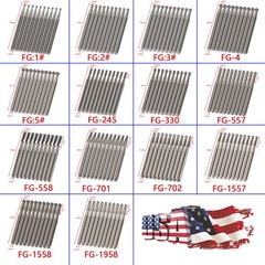 10-100Pcs Dental Carbide Burs for High Speed Handpiece Round Cone Bur Diamond FG