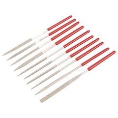 10Pcs 2mm x 100mm Diamond Needle File Set for Metal Glass Stone