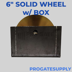 6″ V Groove Caster Solid Wheel Sliding Gate Roller Slide with optional box