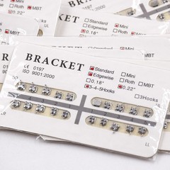 1-100Pack Dental Orthodontic Brackets Braces Roth/MBT/Edgewise 25 Size to Choice