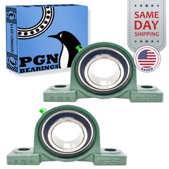 (2) UCP212-38 Solid Pillow Block Bearing 2-3/8″ Bore Self Aligning 2 Bolt