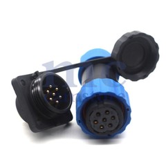 SD20 IP68 7 pin Panel Mount Wire Connector,Aviation Cable Connector Plug Socket