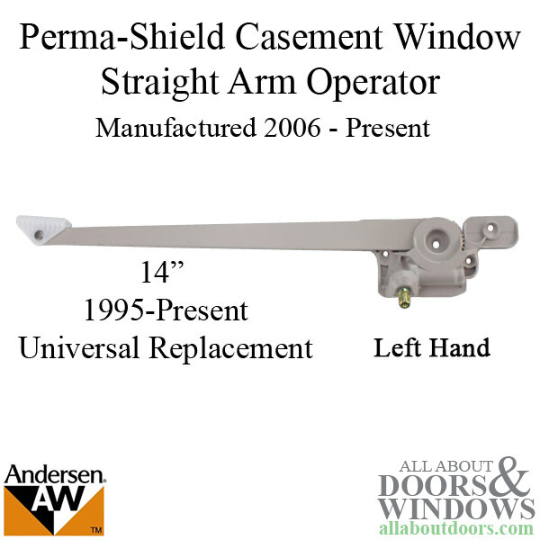 Andersen Perma-Shield Casement Windows – Straight Arm Operator w/screws – Corro