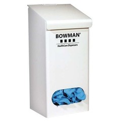 Bowman Dispensers Gc-009 Glove Dispenser, Pvc, Holds Bulk , White , 11-1/4 In