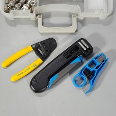 Ideal 33-639 Pro Compression Starter Kit Coax Cable Connector Cut Strip Tools