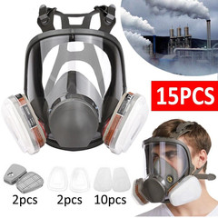 Full Face Gas Mask Painting Spraying Respirator w/Filters for 6800 Facepiece US