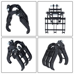 Grapple Grabber For Small Diggers Mini Excavator Attachment 0.8 tons -1.5 tons