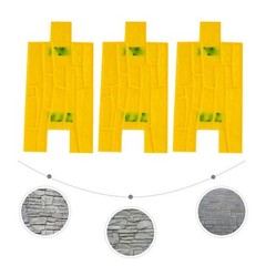 Concrete Stamping Molds Set Of 3 Stone Texture 50 × 30 cm For Floor & Wall