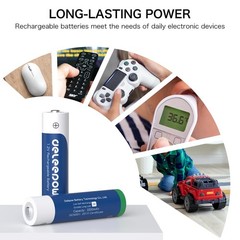 Deleepow Nimh Aa Rechargeable Batteries 8 Pack 3300Mah 1.2V Aa Rechargeable