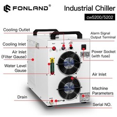 S&A CW5200 CW5202 CO2 Industrial Water Chiller for CO2 Laser Cutting Machine