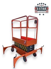 FREE SHIPPING NEW 5 STAR 22 FEET MAX LIFT ELECTRIC SCISSOR LIFT MAN LIFT