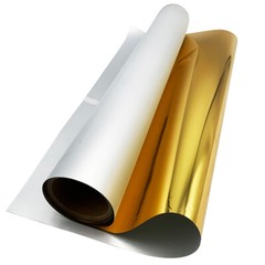 US Stock 13in x 16.4ft Gold DTF Transfer Foil Film Roll Cold Peel for Tshirts