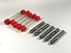 3/8″ 4 Flute End Mill HSS center cutting 5pc set
