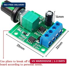2PCS PWM DC Motor Speed Controller 1.8V 3V 5V 6V 12V 2A 1803BK Adjustable Switch