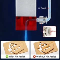 10W Laser Module With Air Assist For CNC Router Machine Engraving Cutting Tool