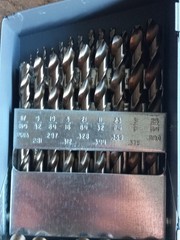COBALT 29PC DRILL BIT SET IN HUOT BOX FRACTIONAL 1/16″-1/2″ BY 64THS #833