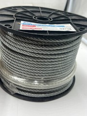 Blue Hawk 1329412 1/4″ x 250FT Steel Cable Galvanized Spool 1400lb Work Load
