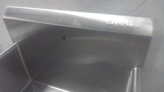 Sani-Lav U24242 24 In Bowl Length/Width 2 GPM Stainless Steel Utility Sink