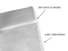 1000ct Clear Resealable 3″x5″ Zip Seal Top Lock 2MIL Clear Plastic Bags Baggies