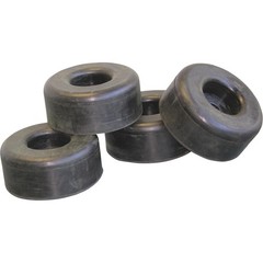 NorthStar Pressure Washer Replacement Rubber Feet, 4-Pk., 2.5in. Dia. x 1in.