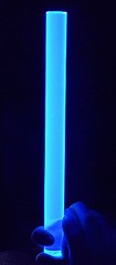 CLEAR BLUE FLUORESCENT ACRYLIC PLEXIGLASS LUCITE ROD 1” DIAMETER 12” INCH LONG