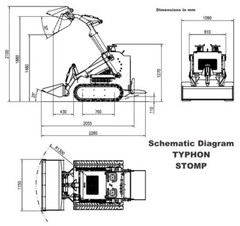 New 1,800lbs Mini SkidSteer Loader 23HP Gas EPA B&S Engine Multiple Attachments