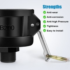 275 330 Gallon IBC Tote Water Tank Drain Adapter 2″Cam Lock for Garden Hose 3/4″