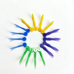 100 x Disposable Plastic Wave Shape Dental Tooth Gap Composite Interdental Wedge