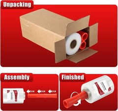 Industrial Strength Mini Clear Stretch Wrap Film 2PACK 5″ x1000ft 80GuageFood.