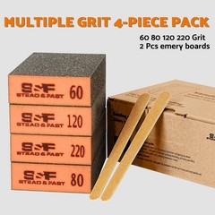 Sanding Sponge, 60 80 120 220 Coarse Medium Fine Grit Sanding Block, Sander Spon