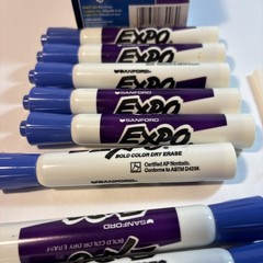Lot of Vintage 2000 Expo Dry Erase Sanford Marker Purple 83000 USA Smells