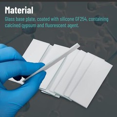 Glass Backed TLC Classical Silica Gel Plate GF254 80x 2.5CMx7.5CM /20x 10CMx10CM