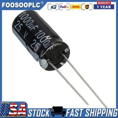 5pcs 1000uF 25V Electrolytic Capacitors Lot CD110 new