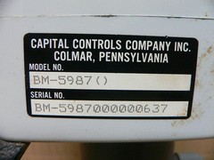 Capital Controls Company Inc Bm-5987 Regulator Food Industry