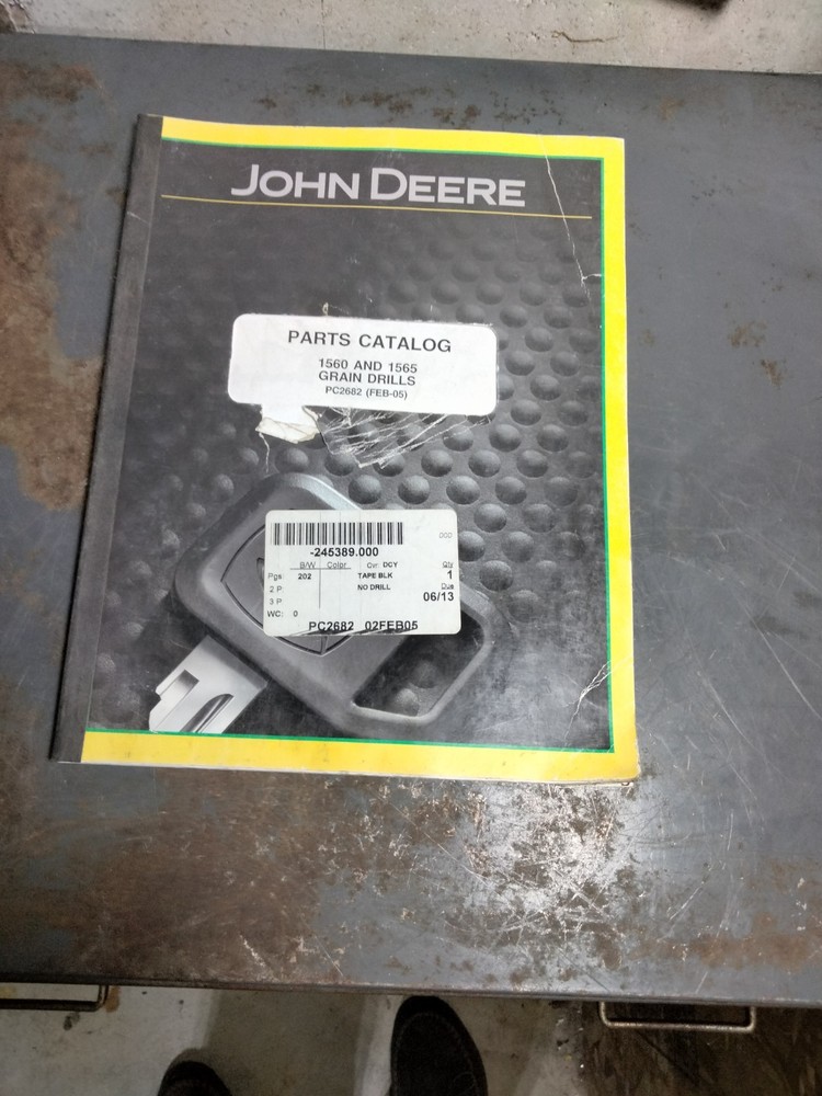 PC2682 JOHN DEERE PARTS MANUAL CATALOG 1560 1565 GRAIN DRILL PLANTER SEEDER