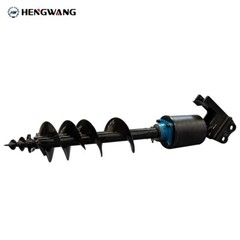Mini Excavator Attachment Hydraulic Auger High Rotating Speed High Compatibility