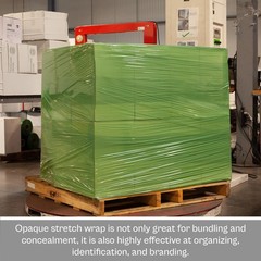 4 RLS Cast Narrow Banding Stretch Wrap 18″ x 1500′ 63 Ga Tint Green Shrink Film