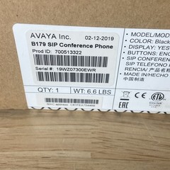 Avaya B179 SIP Conference Phone Black New Sealed