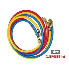 R410A R22 Manifold Gauge Set AC A/C 5FT Color Hose Air Conditioner HVAC 59” New