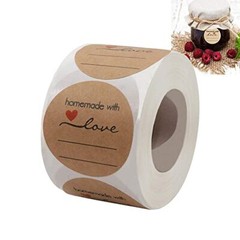 Jam and Jelly Jar Labels Canning Labels for Mason Jars More(2″ Round 500/roll)