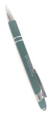 10ct Lot Misprint Metal Retractable Alpha Soft Touch Stylus Pens: FORREST GREEN