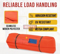 Endless Round Lifting Sling 4′ 6′ 8′ Crane Rigging Hoist Wrecker Recovery Strap