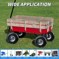 Resilient 10 Inch Pneumatic Tires with Anti-Slip Design – 2 Pack for All Seasons