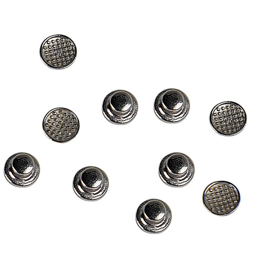 10pcs Silver Dental Orthodontic Lingual Buttons Bondable Metal Brackets – NEW