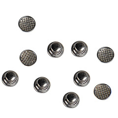 10pcs Silver Dental Orthodontic Lingual Buttons Bondable Metal Brackets – NEW