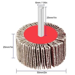 2x1x1/4″ 40 60 80 120 Grit Abrasive Flap Sanding Grinding Wheel Sander for Drill